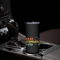Fishing Bonus Dad Skinny Tumbler Retro Bass Stepdad Ever Fathers Day Fisherman
