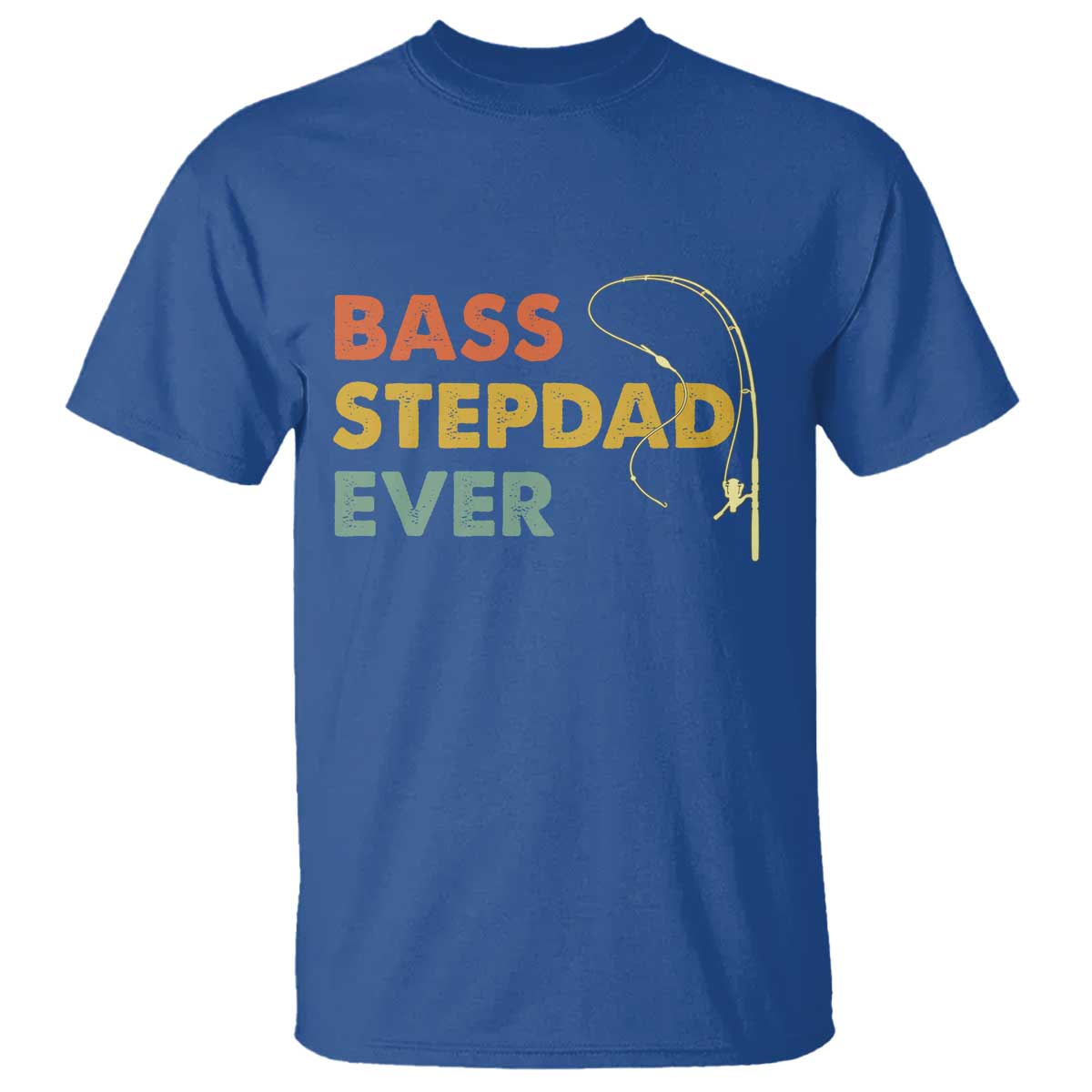 Fishing Bonus Dad T Shirt Retro Bass Stepdad Ever Fathers Day Fisherman