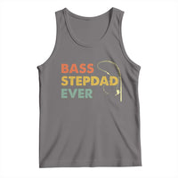 Fishing Bonus Dad Tank Top Retro Bass Stepdad Ever Fathers Day Fisherman