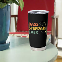 Fishing Bonus Dad Tumbler Cup Retro Bass Stepdad Ever Fathers Day Fisherman