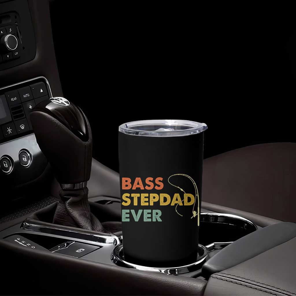 Fishing Bonus Dad Tumbler Cup Retro Bass Stepdad Ever Fathers Day Fisherman
