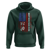 Best Dog Dad Ever Hoodie Fathers Day Gift From Dog USA Flag Puppy Lover Paw