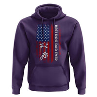 Best Dog Dad Ever Hoodie Fathers Day Gift From Dog USA Flag Puppy Lover Paw