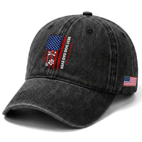 Best Dog Dad Ever Washed Cotton Baseball Cap Fathers Day Gift From Dog USA Flag Puppy Lover Paw