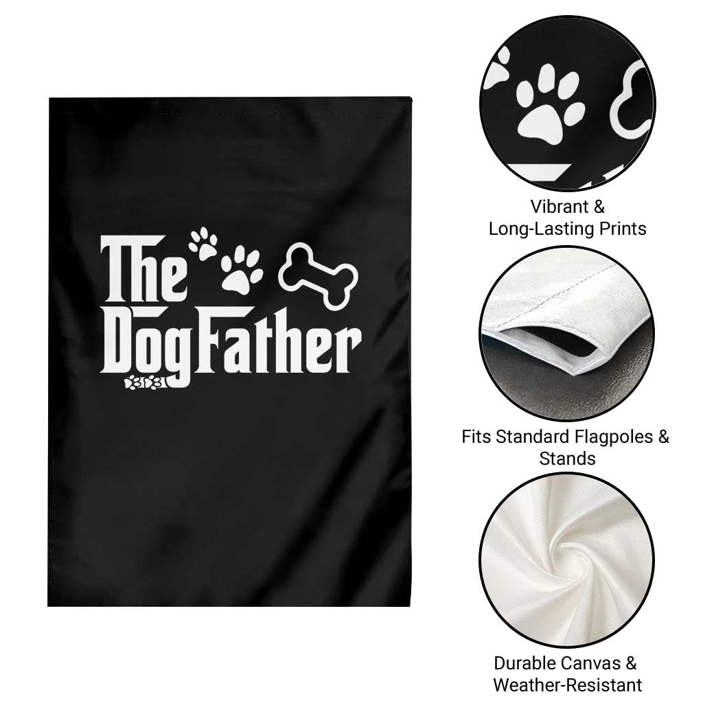 Dog Dad Garden Flag The Dogfather Fathers Day Gift For Dog Lovers