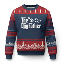Dog Dad Ugly Christmas Sweater The Dogfather Fathers Day Gift For Dog Lovers
