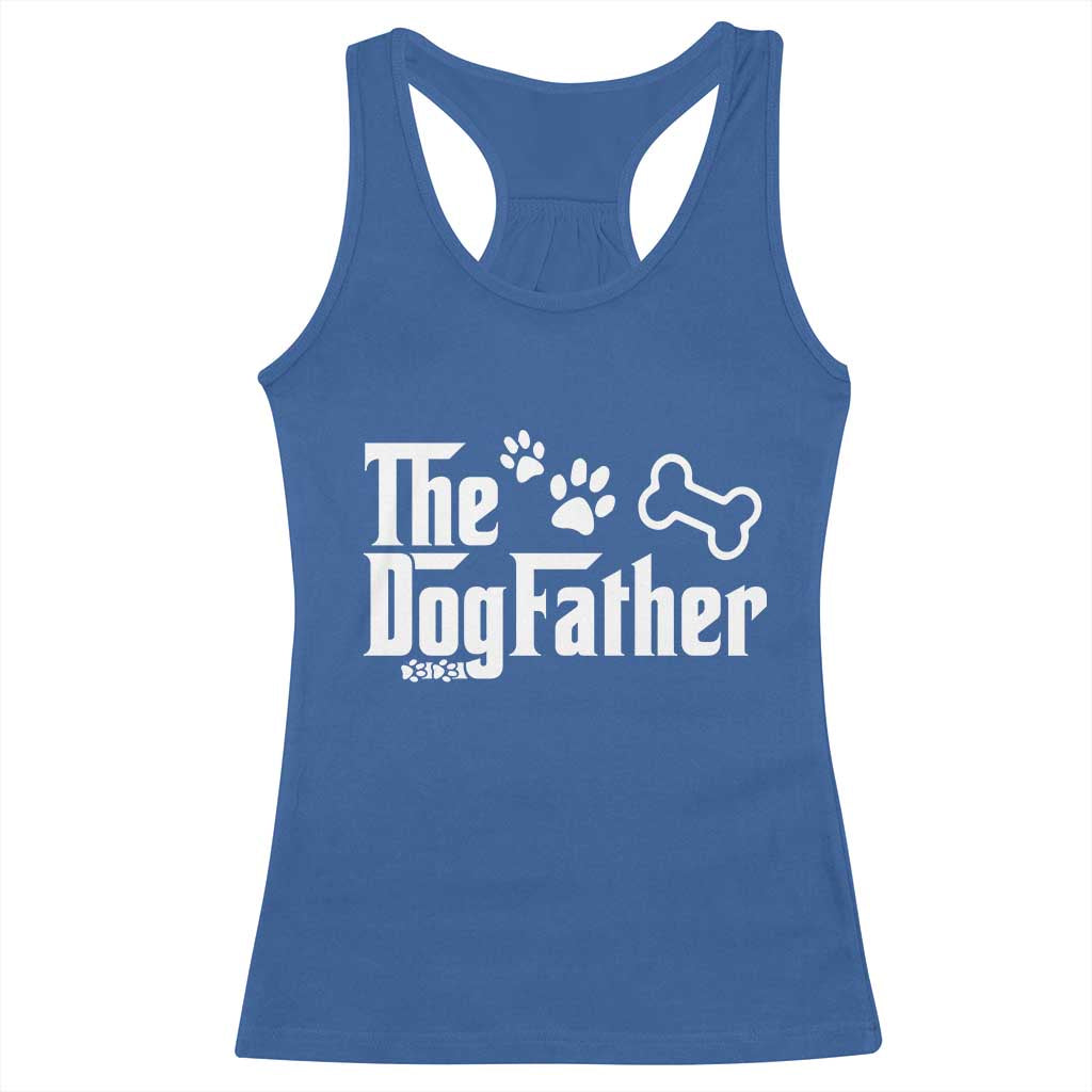 Dog Dad Racerback Tank Top The Dogfather Fathers Day Gift For Dog Lovers