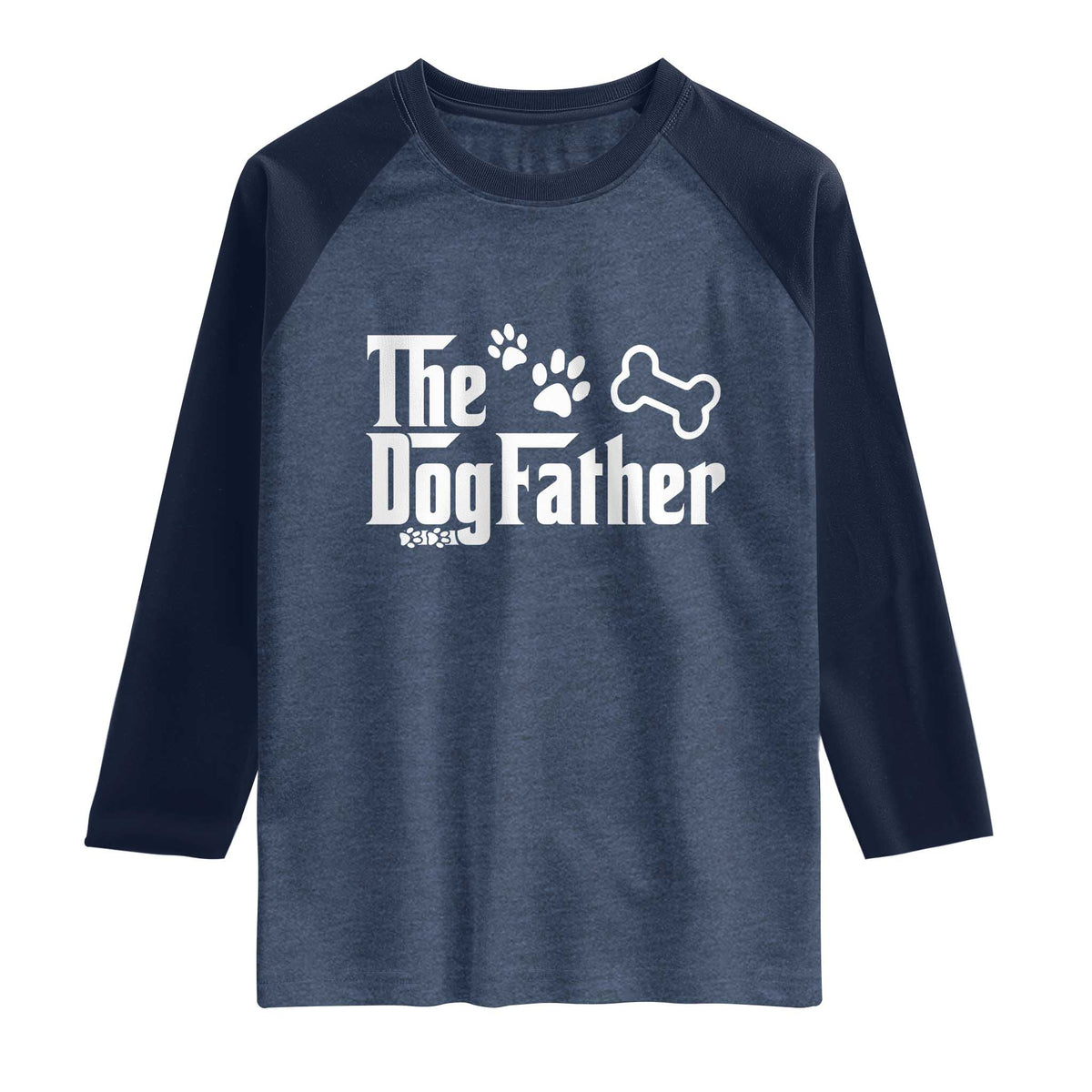 Dog Dad Raglan Shirt The Dogfather Fathers Day Gift For Dog Lovers