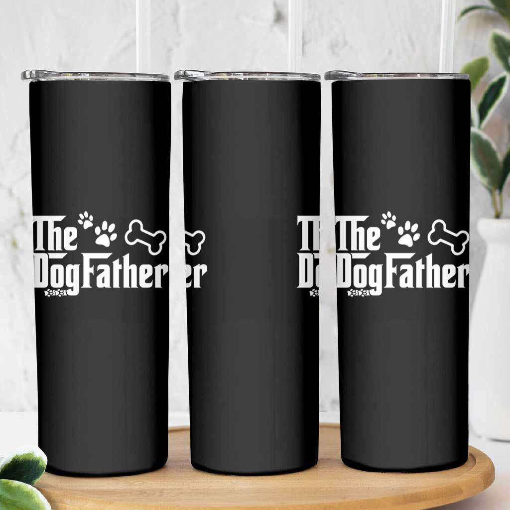 Dog Dad Skinny Tumbler The Dogfather Fathers Day Gift For Dog Lovers