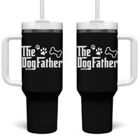 Dog Dad Tumbler With Handle The Dogfather Fathers Day Gift For Dog Lovers