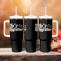 Dog Dad Tumbler With Handle The Dogfather Fathers Day Gift For Dog Lovers