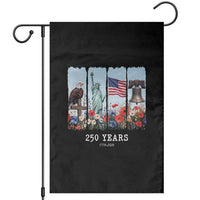 250 Years American 1776 2026 Garden Flag 250th 4th July Independence Day Eagle Statue of Liberty Flag