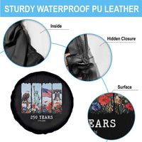 250 Years American 1776 2026 Spare Tire Cover 250th 4th July Independence Day Eagle Statue of Liberty Flag