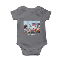 250 Years American 1776 2026 Baby Onesie 250th 4th July Independence Day Eagle Statue of Liberty Flag