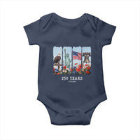 250 Years American 1776 2026 Baby Onesie 250th 4th July Independence Day Eagle Statue of Liberty Flag