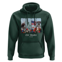 250 Years American 1776 2026 Hoodie 250th 4th July Independence Day Eagle Statue of Liberty Flag
