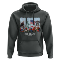250 Years American 1776 2026 Hoodie 250th 4th July Independence Day Eagle Statue of Liberty Flag