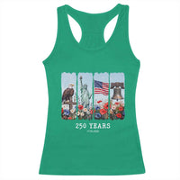 250 Years American 1776 2026 Racerback Tank Top 250th 4th July Independence Day Eagle Statue of Liberty Flag
