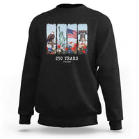 250 Years American 1776 2026 Sweatshirt 250th 4th July Independence Day Eagle Statue of Liberty Flag