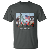 250 Years American 1776 2026 T Shirt 250th 4th July Independence Day Eagle Statue of Liberty Flag
