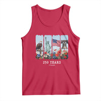 250 Years American 1776 2026 Tank Top 250th 4th July Independence Day Eagle Statue of Liberty Flag