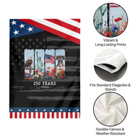 250 Years American 1776 2026 Patriotic Garden Flag 250th 4th July Independence Day Eagle Statue of Liberty Flag