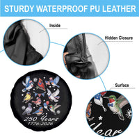 USA 250th Anniversary Bird Spare Tire Cover Patriotic American Birds Independence Day Birdwatchers Birders