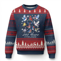 USA 250th Anniversary Bird Ugly Christmas Sweater Patriotic American Birds Independence Day Birdwatchers Birders