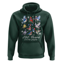 USA 250th Anniversary Bird Hoodie Patriotic American Birds Independence Day Birdwatchers Birders