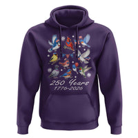 USA 250th Anniversary Bird Hoodie Patriotic American Birds Independence Day Birdwatchers Birders
