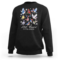 USA 250th Anniversary Bird Sweatshirt Patriotic American Birds Independence Day Birdwatchers Birders