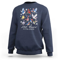 USA 250th Anniversary Bird Sweatshirt Patriotic American Birds Independence Day Birdwatchers Birders