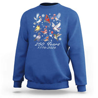 USA 250th Anniversary Bird Sweatshirt Patriotic American Birds Independence Day Birdwatchers Birders