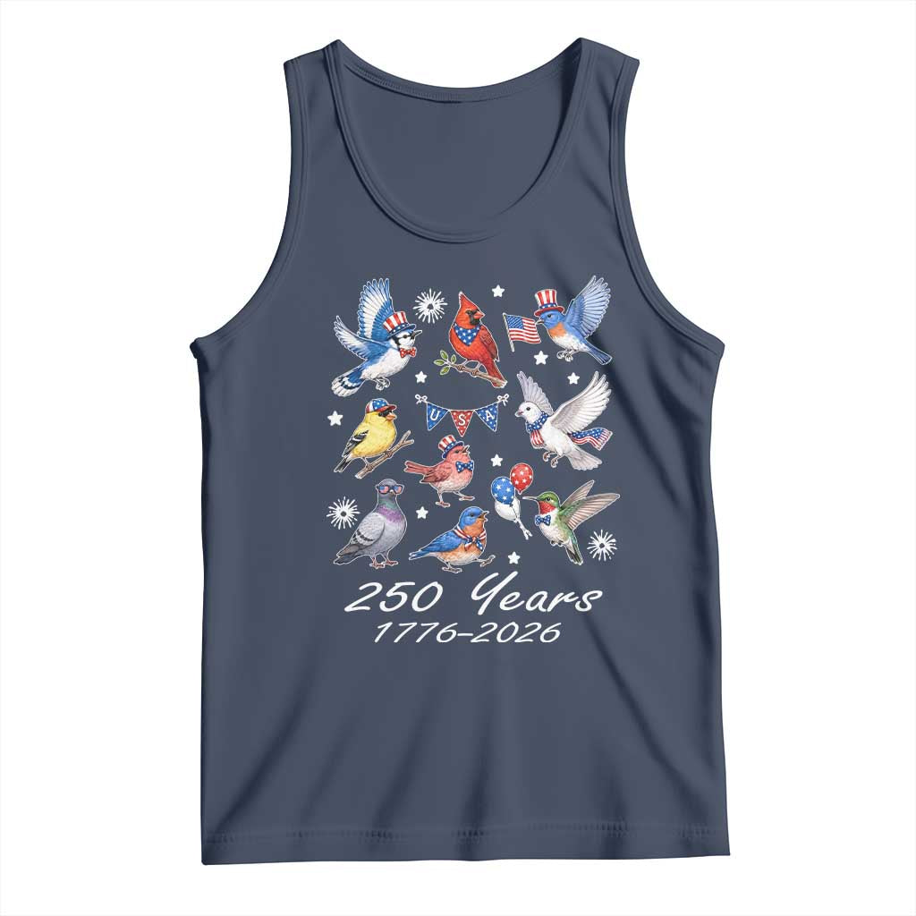 USA 250th Anniversary Bird Tank Top Patriotic American Birds Independence Day Birdwatchers Birders