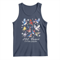 USA 250th Anniversary Bird Tank Top Patriotic American Birds Independence Day Birdwatchers Birders