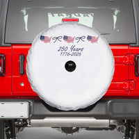 250th Anniversary USA Spare Tire Cover American Flag Dainty Bow 4th of July