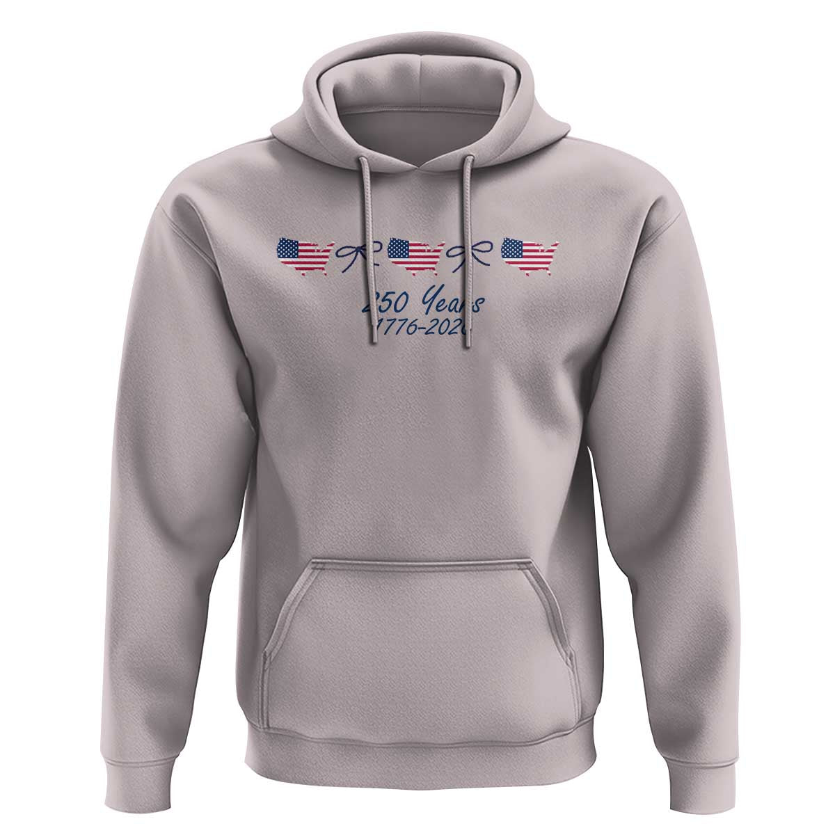 250th Anniversary USA Hoodie American Flag Dainty Bow 4th of July
