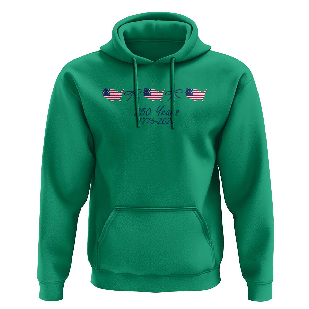 250th Anniversary USA Hoodie American Flag Dainty Bow 4th of July