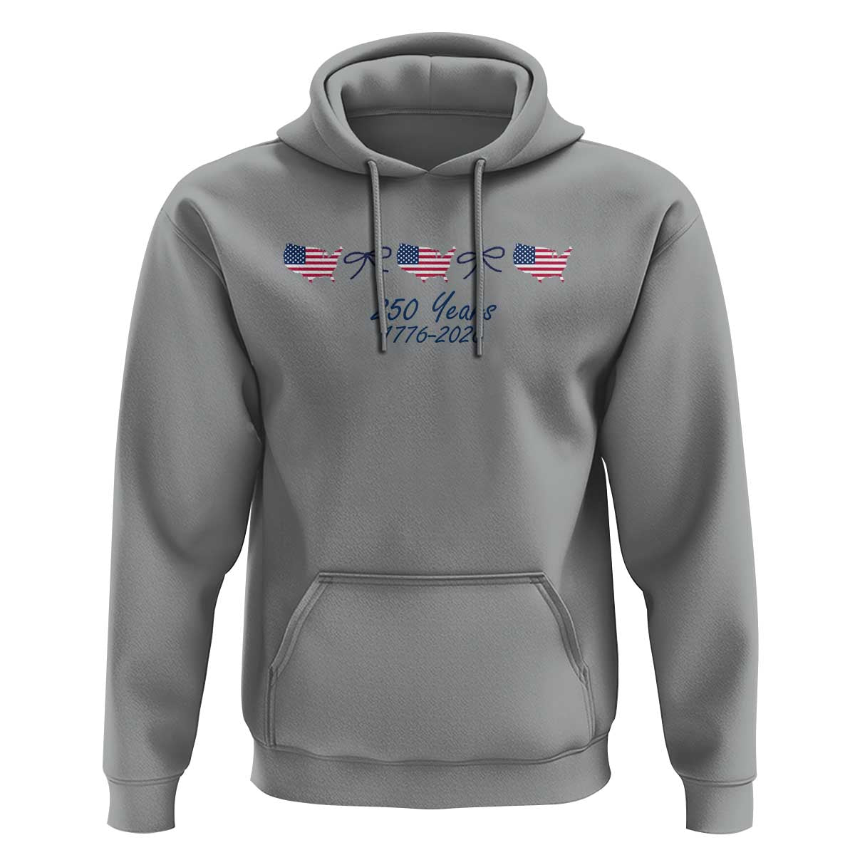 250th Anniversary USA Hoodie American Flag Dainty Bow 4th of July