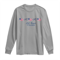 250th Anniversary USA Long Sleeve Shirt American Flag Dainty Bow 4th of July