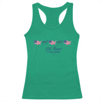 250th Anniversary USA Racerback Tank Top American Flag Dainty Bow 4th of July
