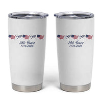 250th Anniversary USA Tumbler Cup American Flag Dainty Bow 4th of July