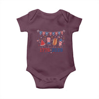 250 Years American 1776 2026 Baby Onesie Patriotic Watermelon Hotdog Firework 250th 4th July Independence Day