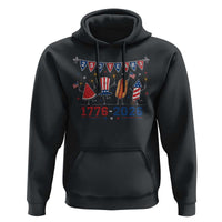 250 Years American 1776 2026 Hoodie Patriotic Watermelon Hotdog Firework 250th 4th July Independence Day