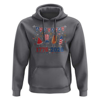 250 Years American 1776 2026 Hoodie Patriotic Watermelon Hotdog Firework 250th 4th July Independence Day
