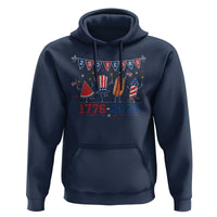 250 Years American 1776 2026 Hoodie Patriotic Watermelon Hotdog Firework 250th 4th July Independence Day