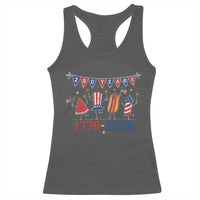 250 Years American 1776 2026 Racerback Tank Top Patriotic Watermelon Hotdog Firework 250th 4th July Independence Day