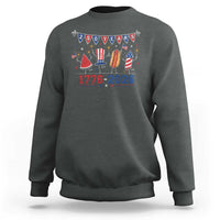 250 Years American 1776 2026 Sweatshirt Patriotic Watermelon Hotdog Firework 250th 4th July Independence Day