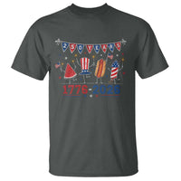 250 Years American 1776 2026 T Shirt Patriotic Watermelon Hotdog Firework 250th 4th July Independence Day