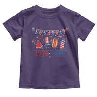 250 Years American 1776 2026 Toddler T Shirt Patriotic Watermelon Hotdog Firework 250th 4th July Independence Day